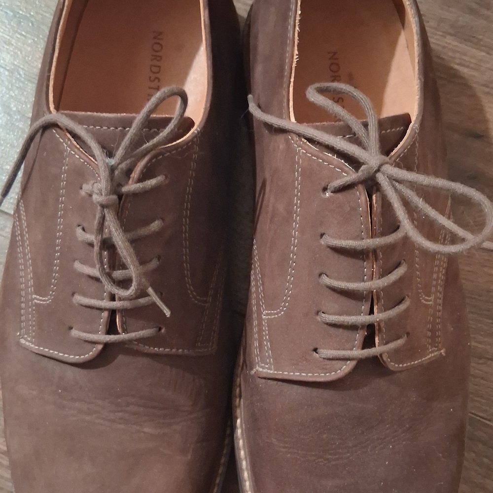 Nordstrom Men's Dark Brown Lace-Up Oxfords Comfortable 11W Suede